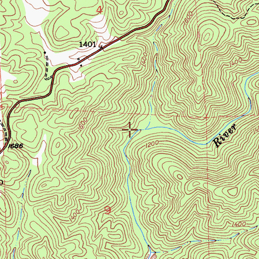 Topographic Map of Rich Gulch, CA