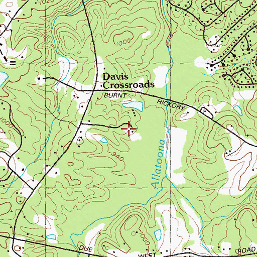 Topographic Map of Dominion Christian High School, GA