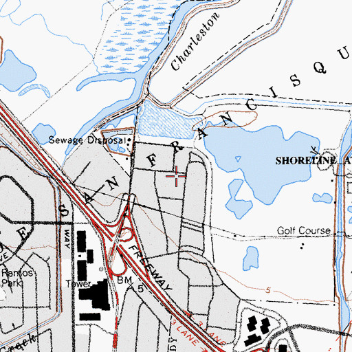Topographic Map of Rincon De San Francisquito, CA