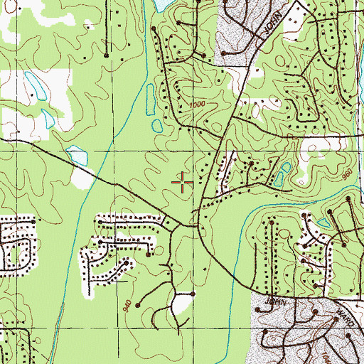 Topographic Map of Cheatham Hill Elementary School, GA