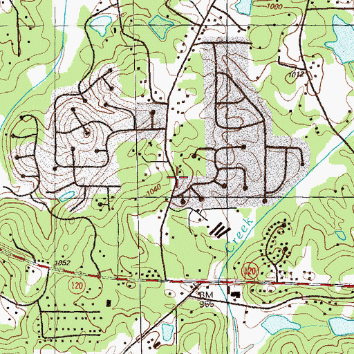 Topographic Map of Cobb County Fire and Emergency Services Station 17, GA