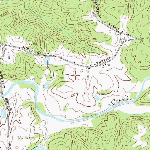 Topographic Map of Matt Elementary School, GA