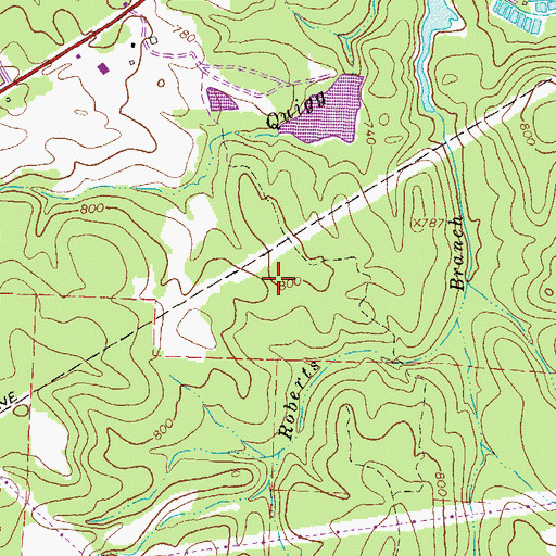 Topographic Map of Park 20 East Industrial Park, GA