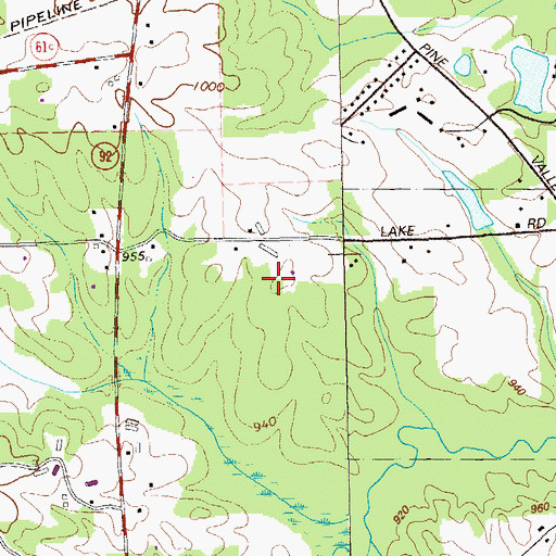 Topographic Map of Dobbins Middle School, GA