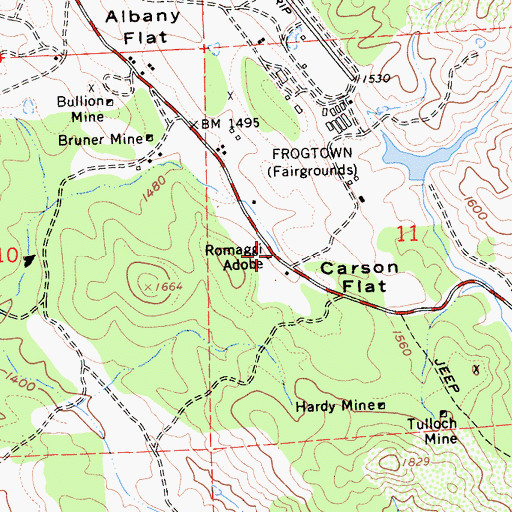 Topographic Map of Romaggi Adobe, CA