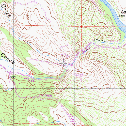 Topographic Map of Routan Creek, CA