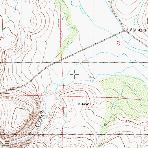 Topographic Map of Rush Creek, CA