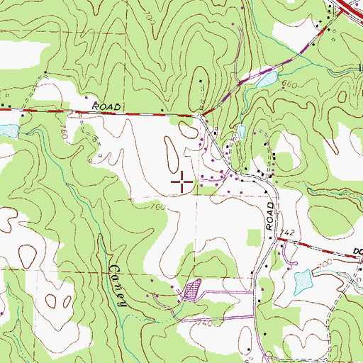 Topographic Map of Clements Middle School, GA