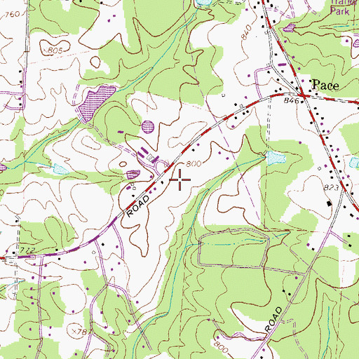 Topographic Map of Veterans Memorial Middle School, GA