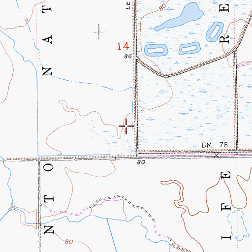 Topographic Map of Sacramento National Wildlife Refuge, CA