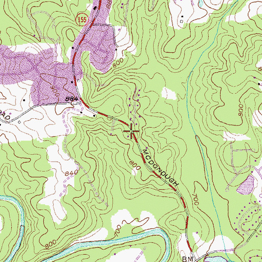 Topographic Map of Decatur African Methodist Episcopal Zion Church, GA