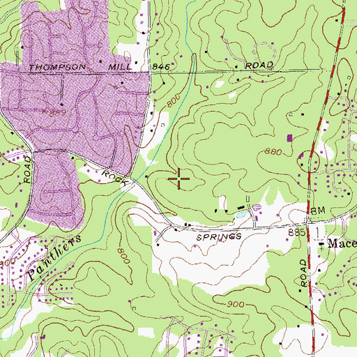 Topographic Map of Edward L Bouie Sr Elementary School, GA