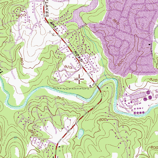 Topographic Map of Narvie Harris Elementary School, GA
