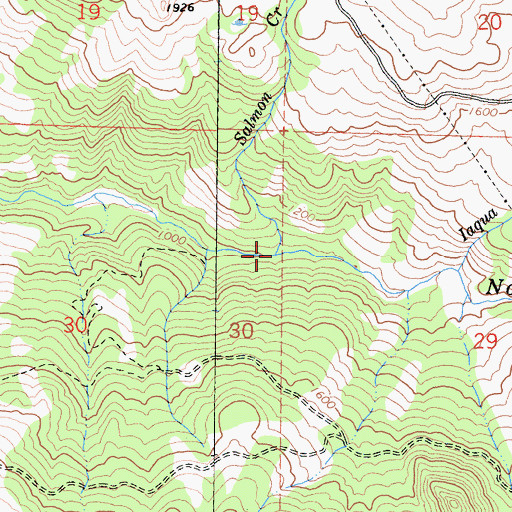 Topographic Map of Salmon Creek, CA