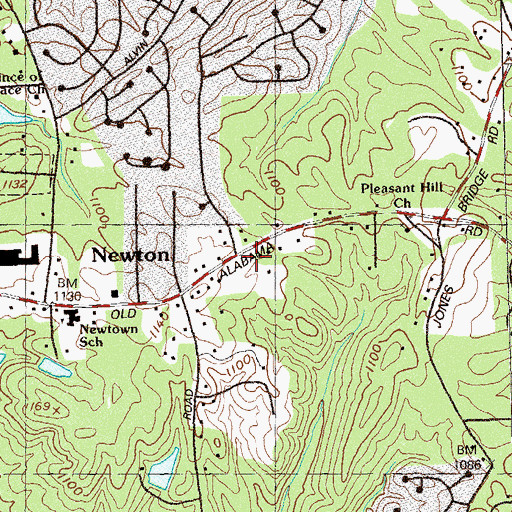 Topographic Map of Holy Redeemer Catholic School, GA