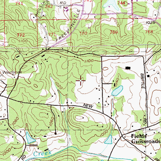 Topographic Map of Summit Hill Elementary School, GA
