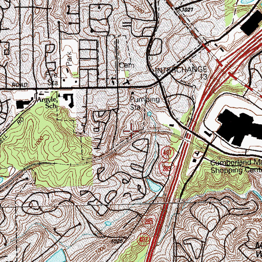 Topographic Map of Atlanta Classical Christian Academy, GA