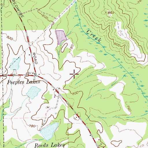 Topographic Map of Rising Starr Middle School, GA