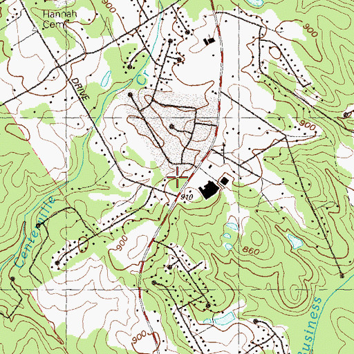 Topographic Map of Gwinnett County Station 6 Fire Station, GA