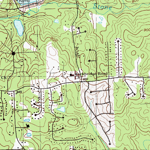 Topographic Map of His Academy Christian School, GA