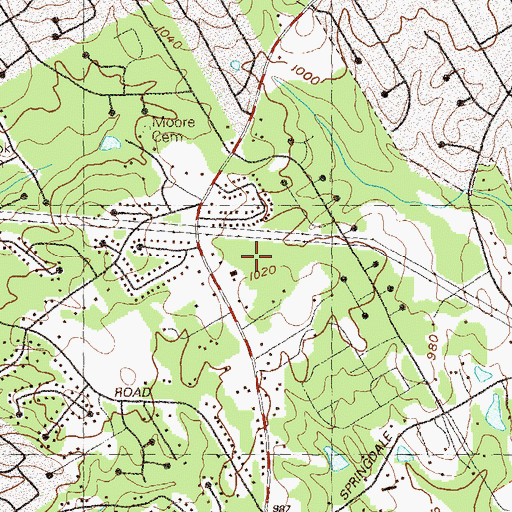 Topographic Map of Snellville Christian Academy, GA