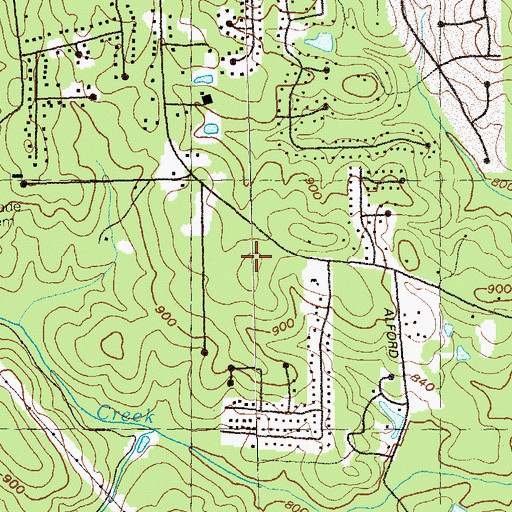 Topographic Map of Stephenson High School, GA