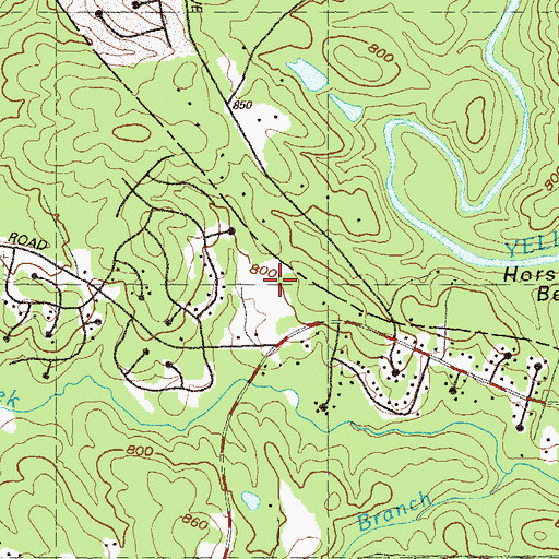Topographic Map of Stonebridge Village Shopping Center, GA
