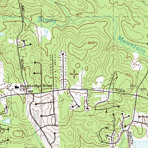 Topographic Map of Wynbrooke Elementary School, GA