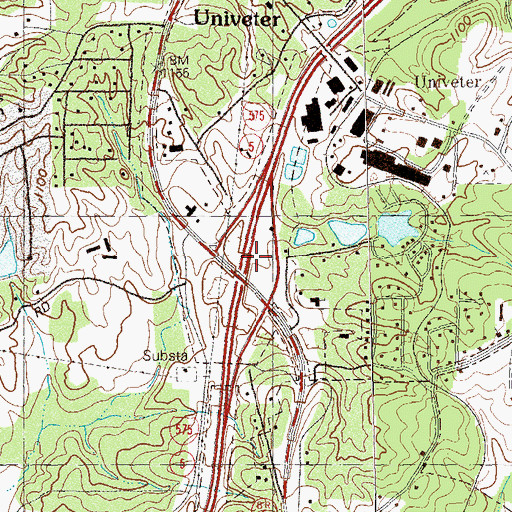 Topographic Map of Rehobeth Christian Academy, GA