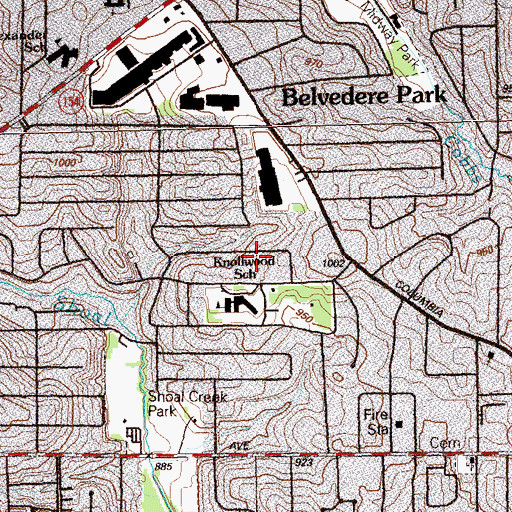 Topographic Map of Atlanta Area Accelerated Academy, GA