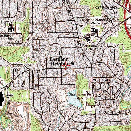 Topographic Map of New Generation Christian Academy, GA