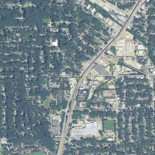Aerial/Satellite Image of Atlanta Fire Station 14, GA