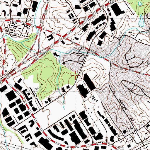 Topographic Map of Stripling Elementary School, GA