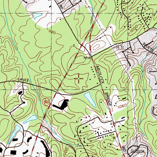 Topographic Map of Technology Park North, GA
