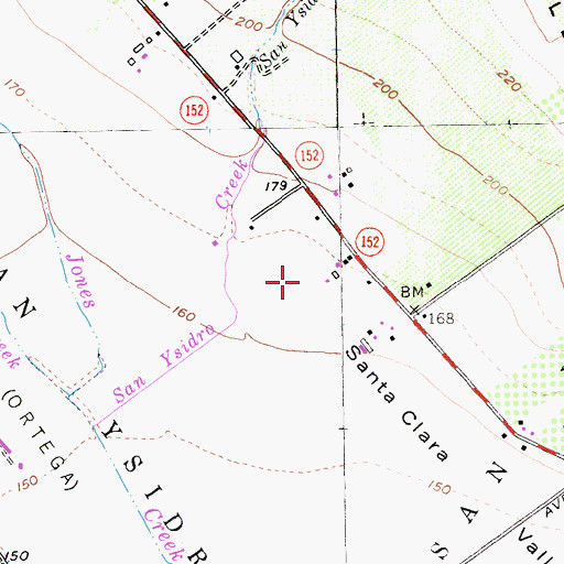 Topographic Map of San Ysidro, CA