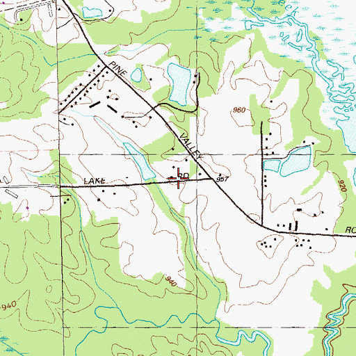 Topographic Map of JA Dobbins Middle School, GA