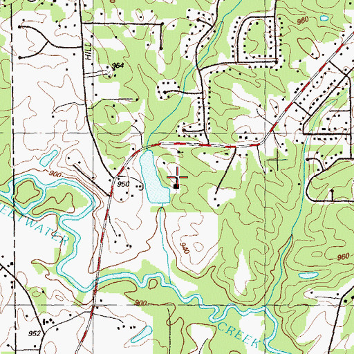 Topographic Map of Youth Christian School, GA