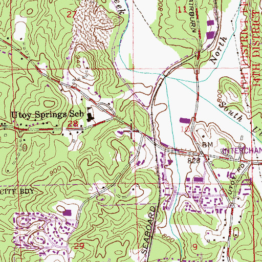 Topographic Map of Cascade Adventist Academy, GA