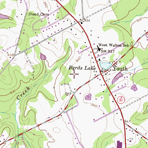 Topographic Map of Youth Elementary School, GA