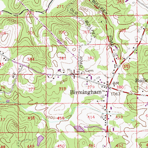 Topographic Map of Fulton County Station 18 Fire Station, GA