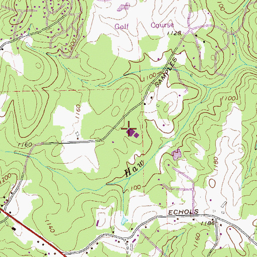 Topographic Map of Mashburn Elementary School, GA