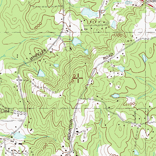 Topographic Map of Mountain Road Elementary School, GA