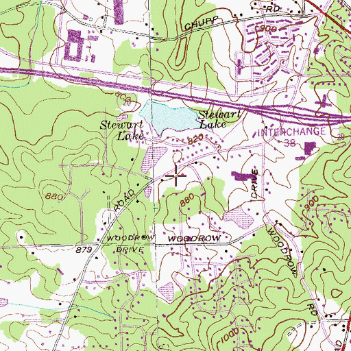 Topographic Map of Bits and Bytes Learning Center, GA
