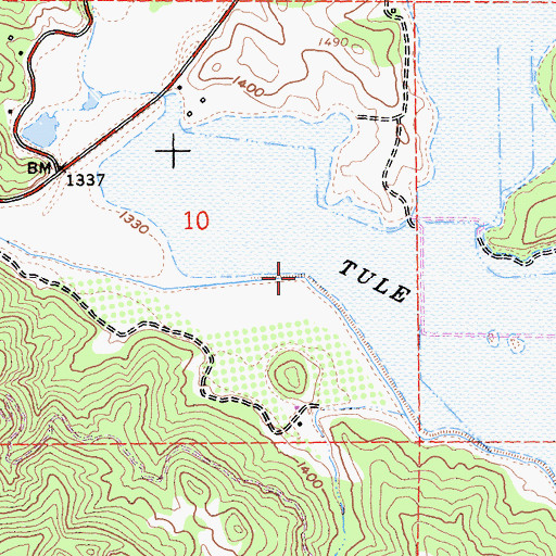 Topographic Map of Scotts Creek, CA