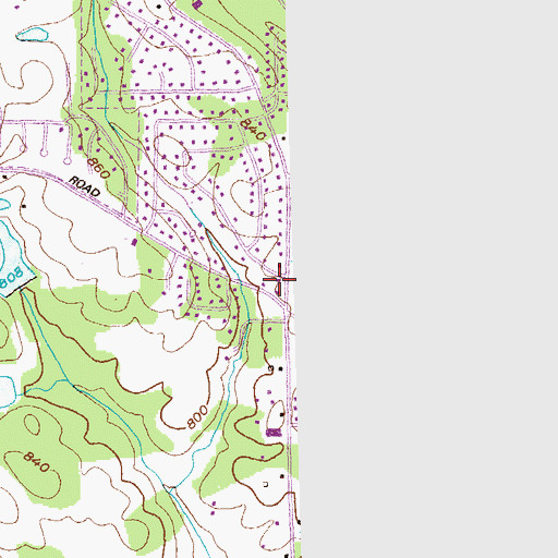 Topographic Map of Conyers Church of Christ, GA