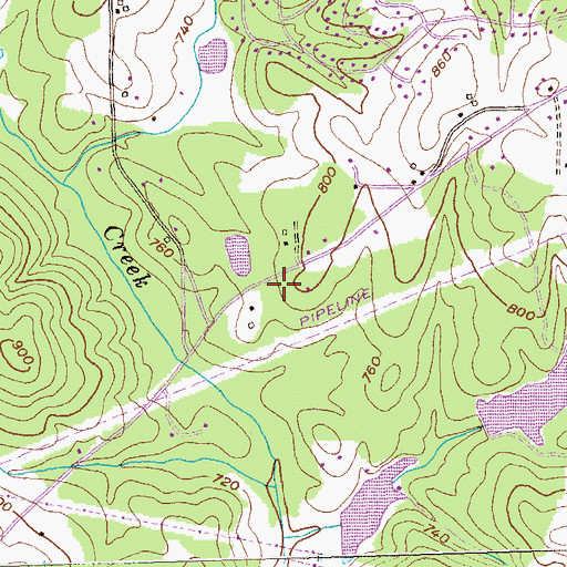 Topographic Map of Haven Fellowship, GA