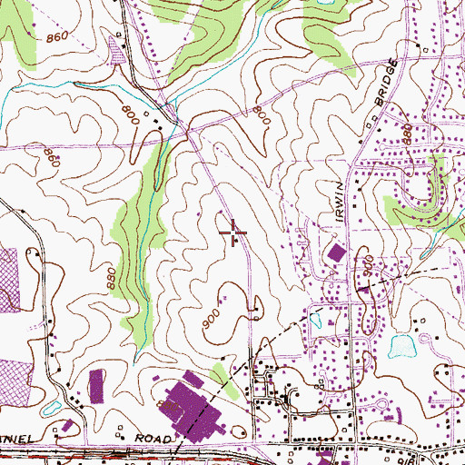 Topographic Map of Rockdale County Fire Department Station 7 Headquarters, GA