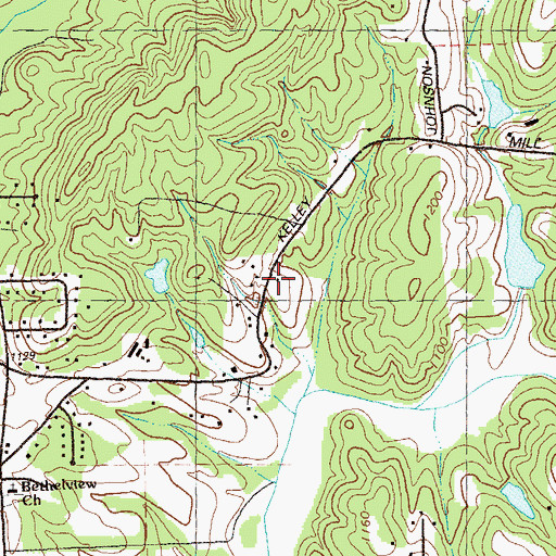 Topographic Map of Ivy League Montessori School, GA
