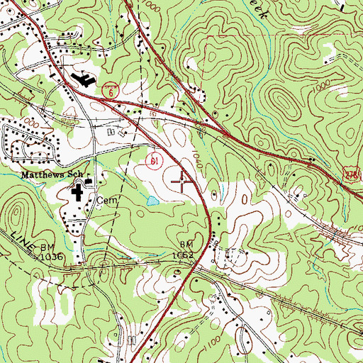 Topographic Map of Chattahoochee Technical College Paulding Campus, GA