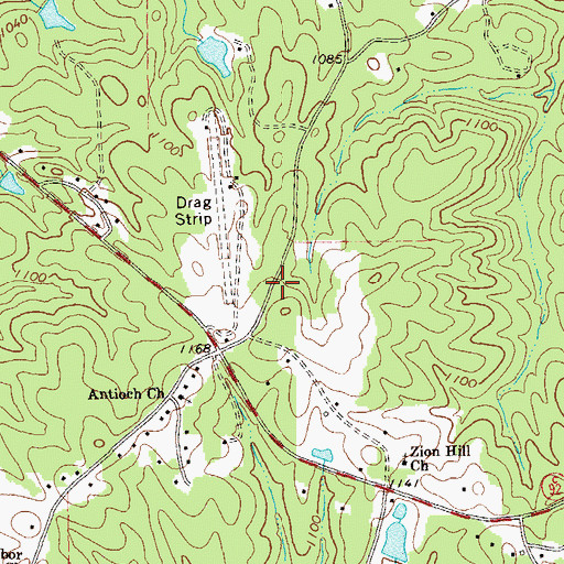 Topographic Map of Paulding County Fire and Rescue Bureau Station 3, GA